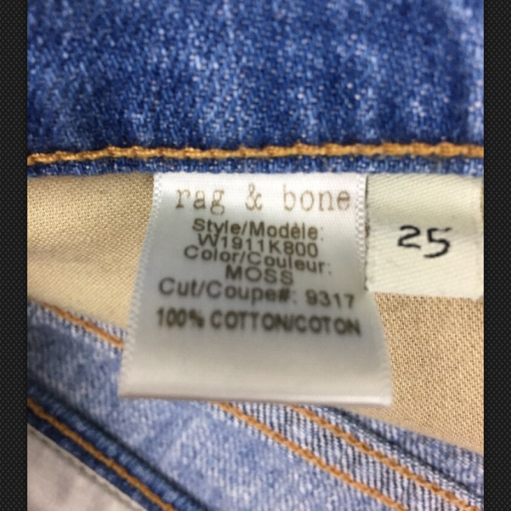 Rag & Bone Cutoff Denim Shorts - Picture 4 of 5